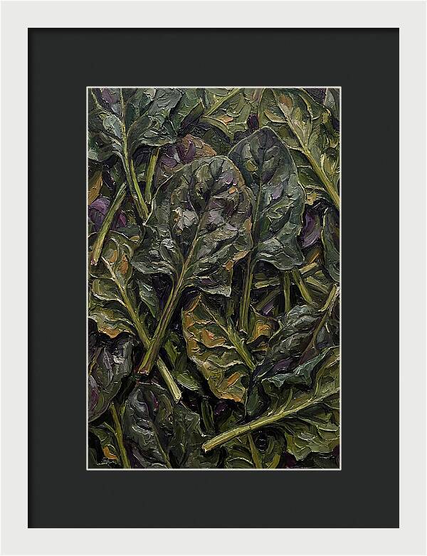 Dark Green Spinach Leaves