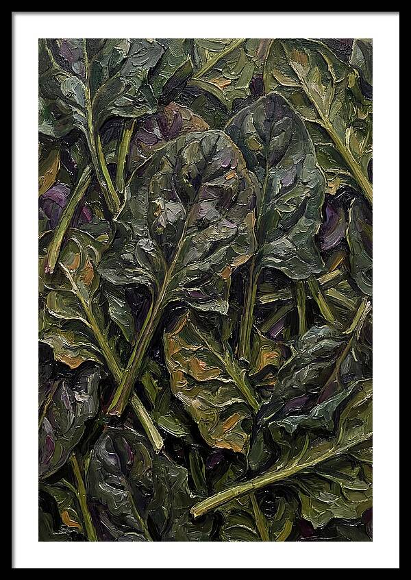 Dark Green Spinach Leaves