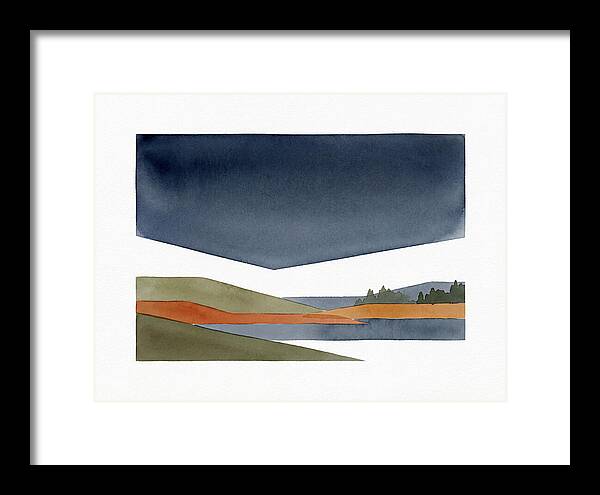 Dark Sky Over Tranquil Landscape