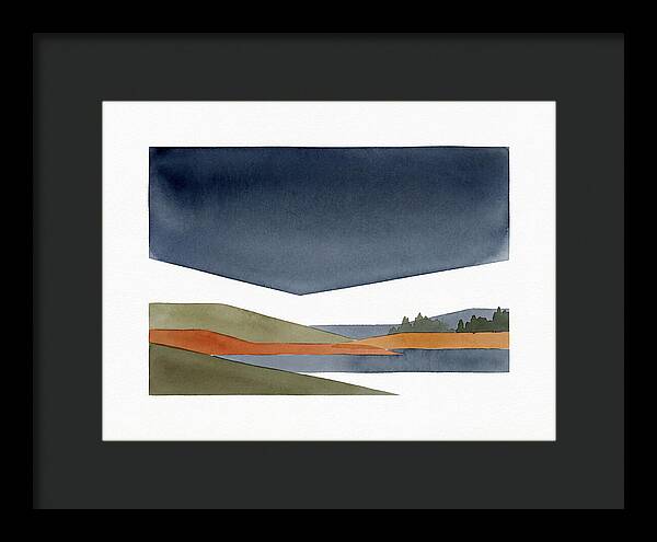 Dark Sky Over Tranquil Landscape