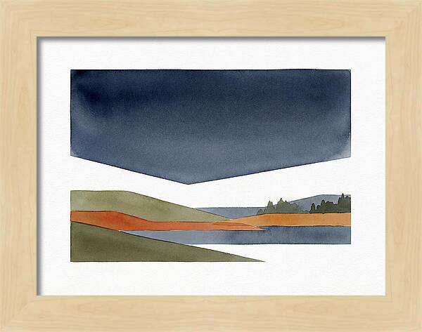 Dark Sky Over Tranquil Landscape