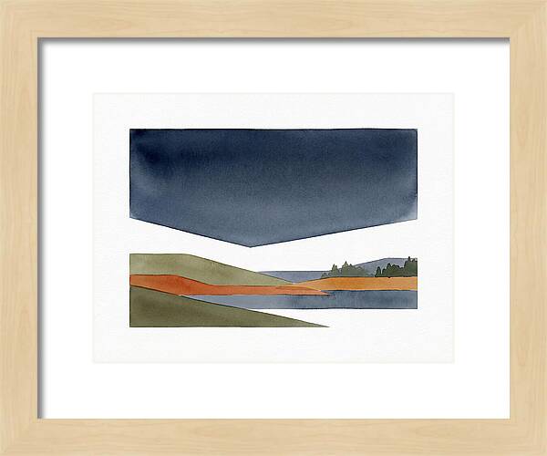 Dark Sky Over Tranquil Landscape