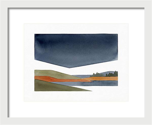 Dark Sky Over Tranquil Landscape