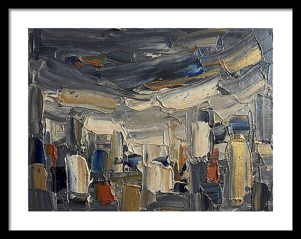 Dark Sky Over Urban Landscape
