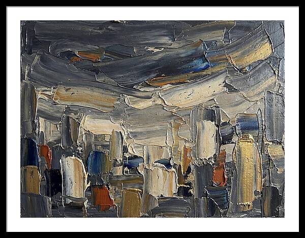Dark Sky Over Urban Landscape
