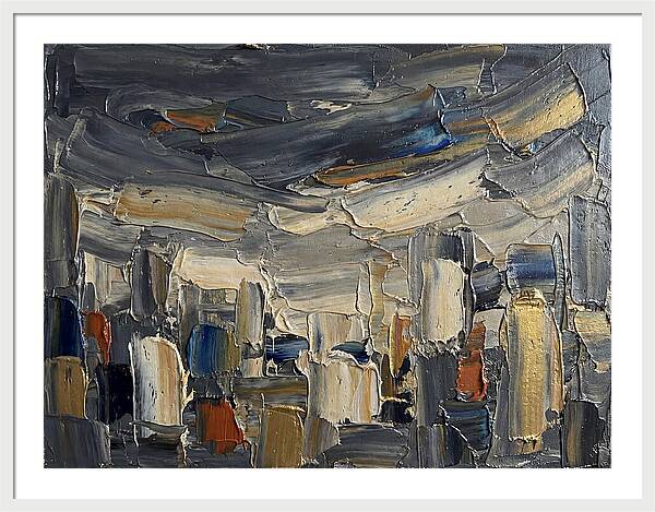Dark Sky Over Urban Landscape