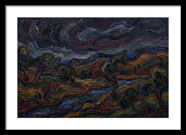 Dark Sky Over Vibrant Landscape