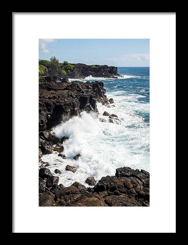 Dark Volcanic Coastline Serenity