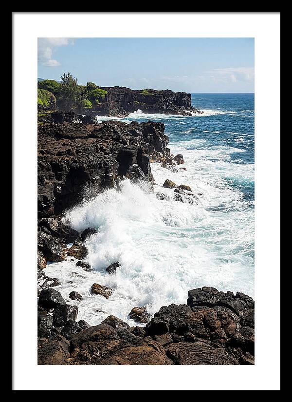 Dark Volcanic Coastline Serenity