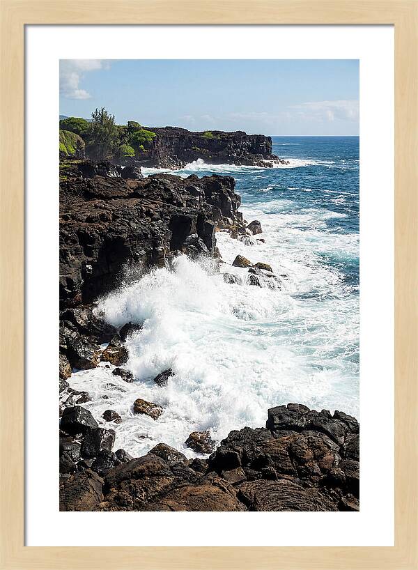 Dark Volcanic Coastline Serenity