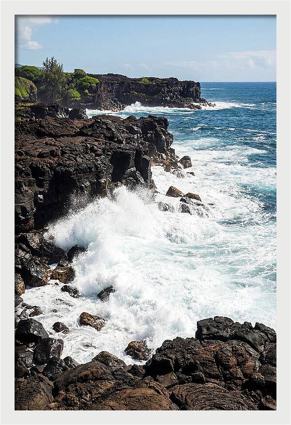 Dark Volcanic Coastline Serenity