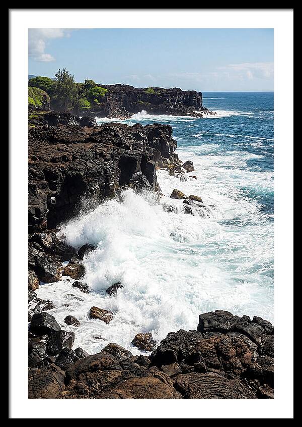 Dark Volcanic Coastline Serenity