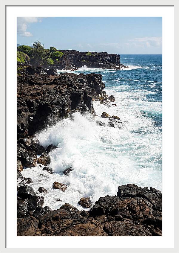 Dark Volcanic Coastline Serenity