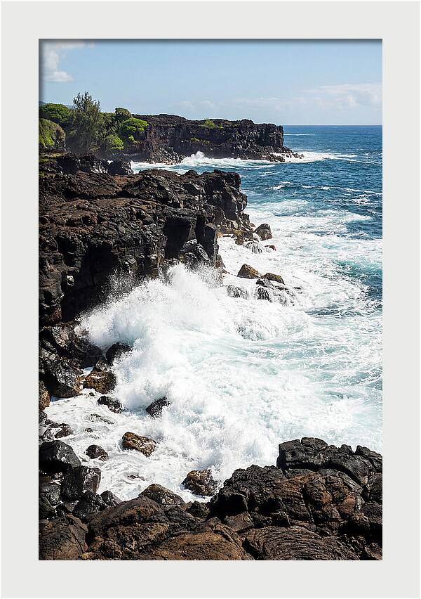 Dark Volcanic Coastline Serenity