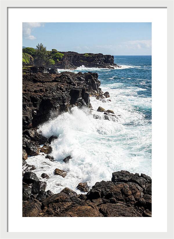 Dark Volcanic Coastline Serenity