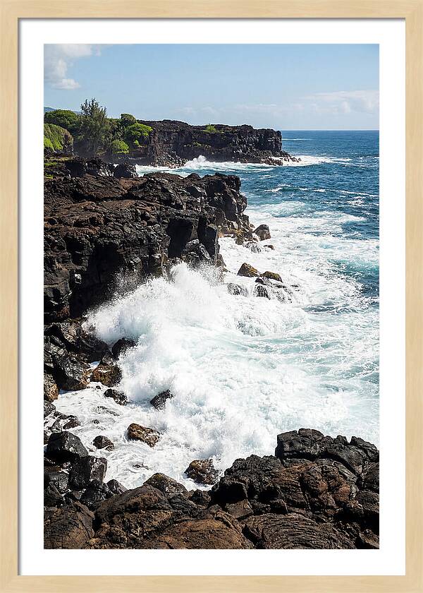 Dark Volcanic Coastline Serenity