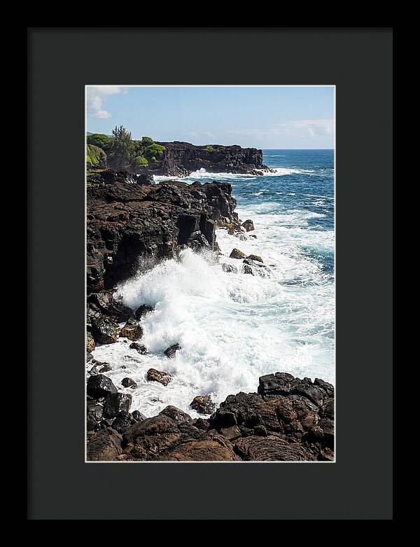 Dark Volcanic Coastline Serenity