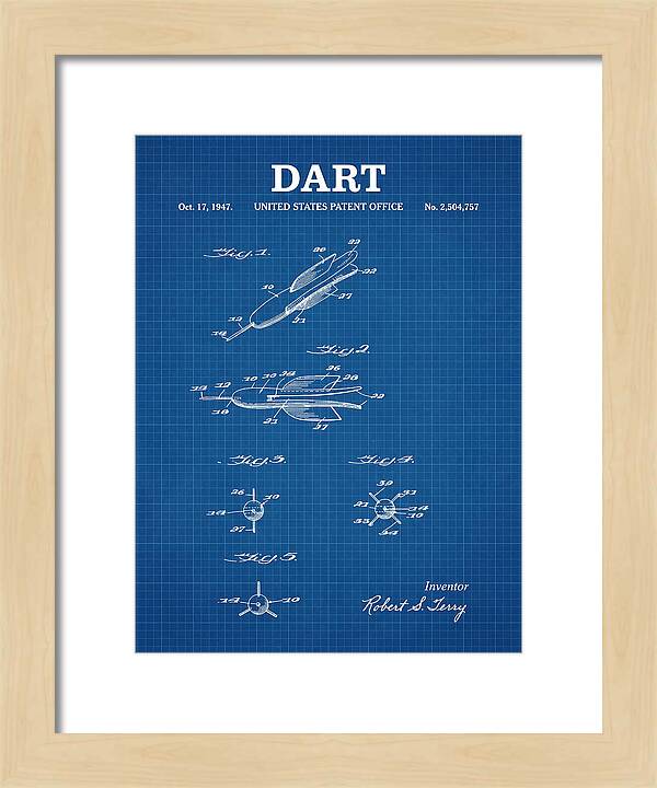 Dart Blueprint Patent Us2504757a