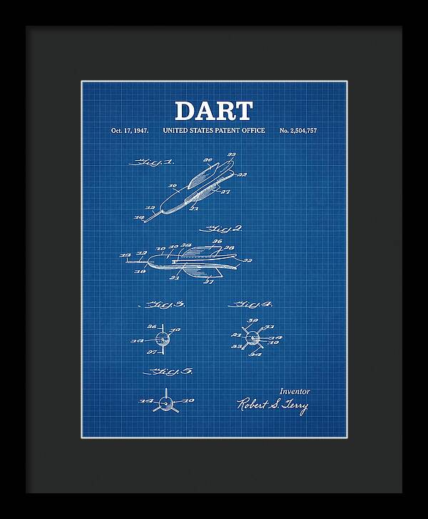 Dart Blueprint Patent Us2504757a