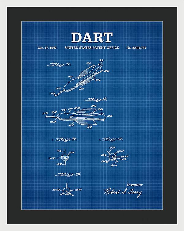 Dart Blueprint Patent Us2504757a