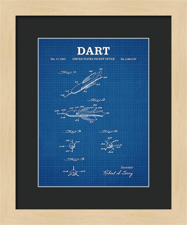 Dart Blueprint Patent Us2504757a