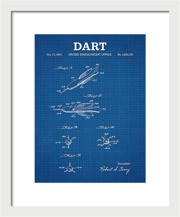 Dart Blueprint Patent Us2504757a