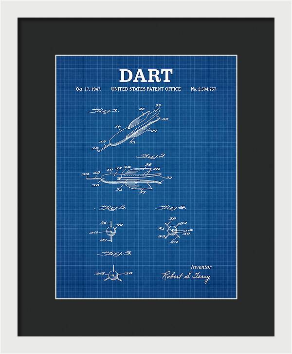 Dart Blueprint Patent Us2504757a