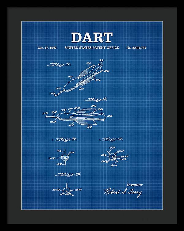 Dart Blueprint Patent Us2504757a
