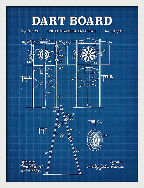 Dart Board Blueprint Patent Us1525339a