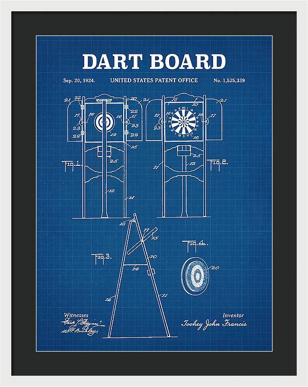 Dart Board Blueprint Patent Us1525339a