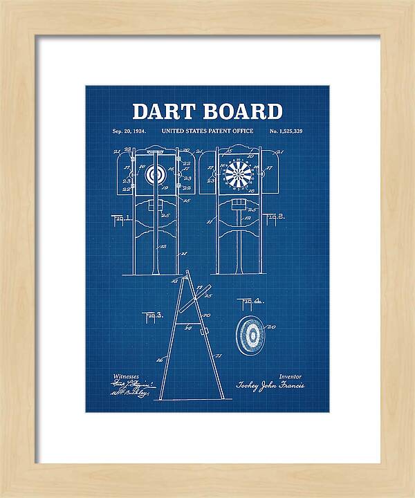 Dart Board Blueprint Patent Us1525339a