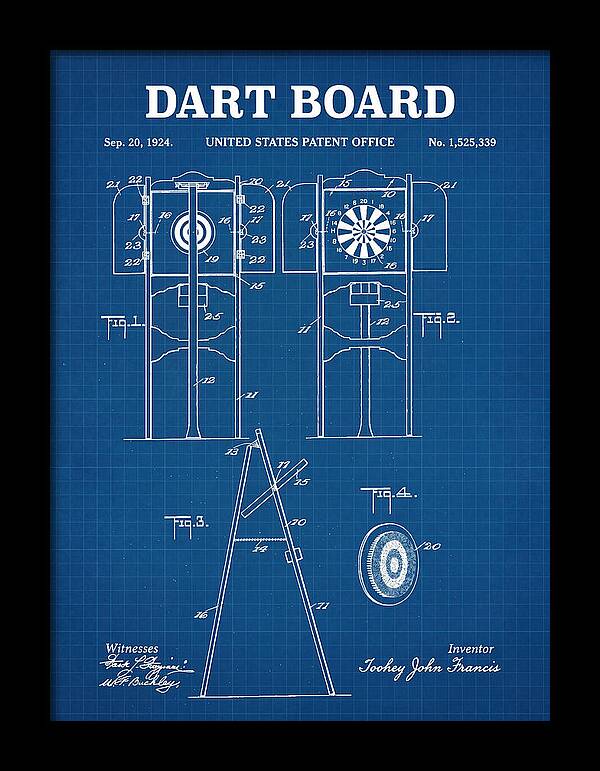 Dart Board Blueprint Patent Us1525339a