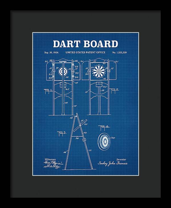 Dart Board Blueprint Patent Us1525339a