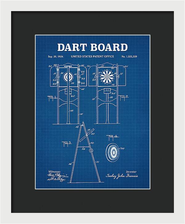 Dart Board Blueprint Patent Us1525339a