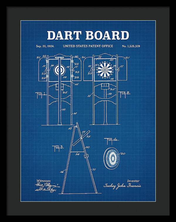 Dart Board Blueprint Patent Us1525339a