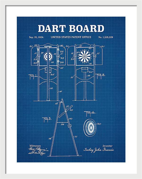 Dart Board Blueprint Patent Us1525339a