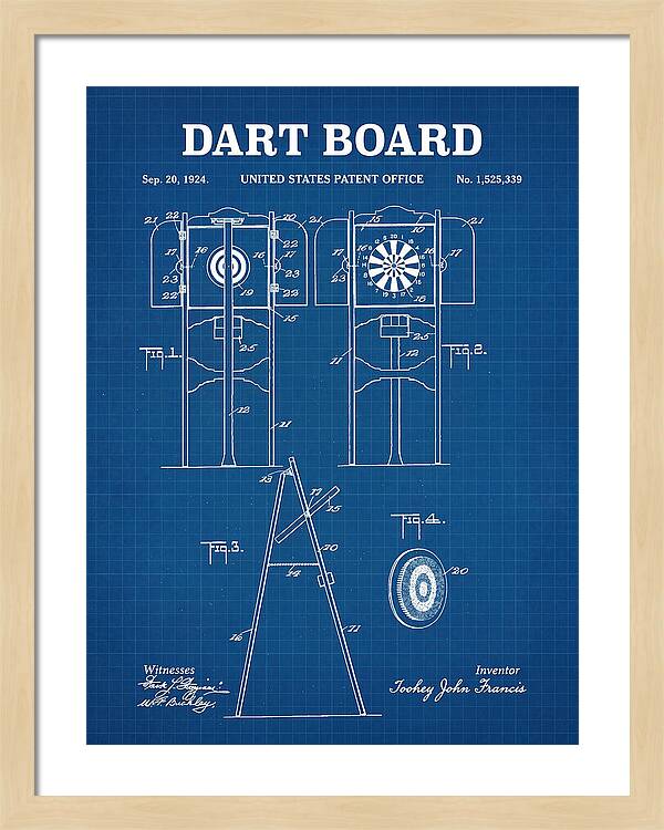 Dart Board Blueprint Patent Us1525339a