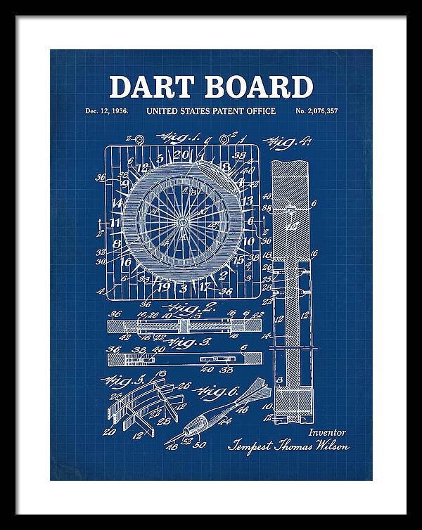 Dart Board Blueprint Patent Us2076357a