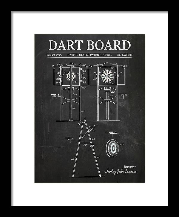 Dart Board Chalkboard Patent Us1525339a
