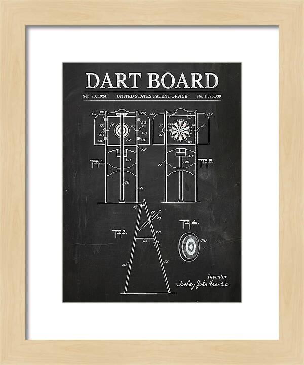 Dart Board Chalkboard Patent Us1525339a