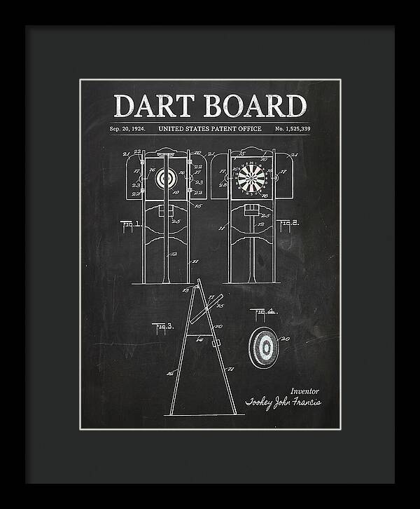 Dart Board Chalkboard Patent Us1525339a