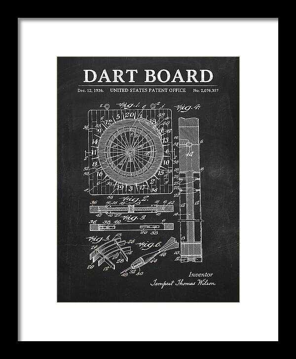 Dart Board Chalkboard Patent Us2076357a