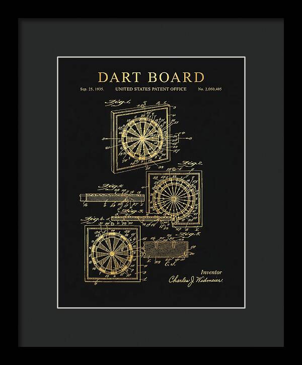 Dart Board Gold Patent Us2060405a