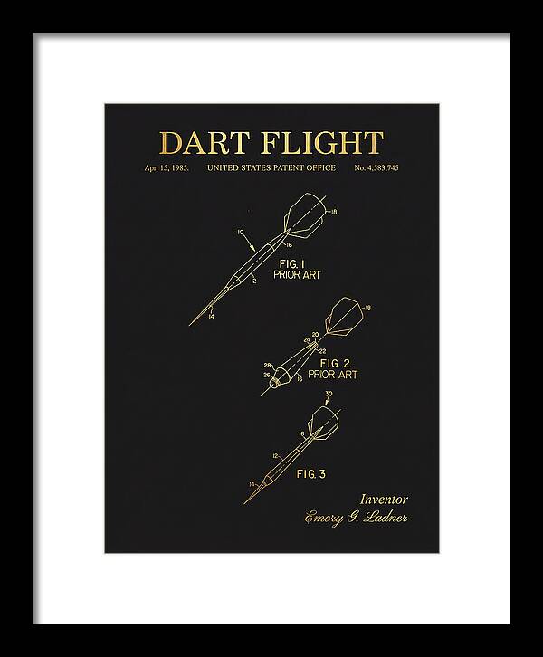Dart Flight Gold Patent Us4583745a