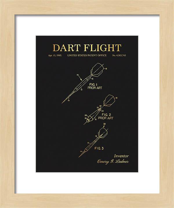 Dart Flight Gold Patent Us4583745a