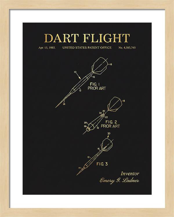 Dart Flight Gold Patent Us4583745a