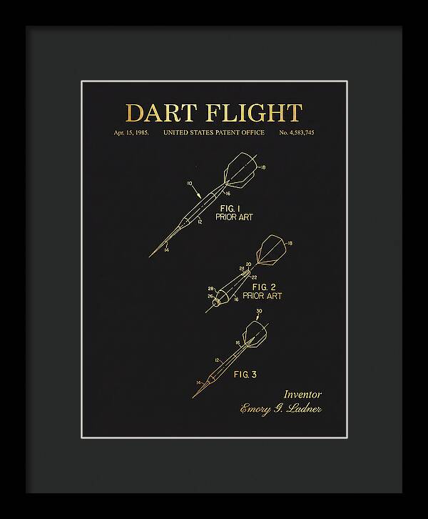 Dart Flight Gold Patent Us4583745a