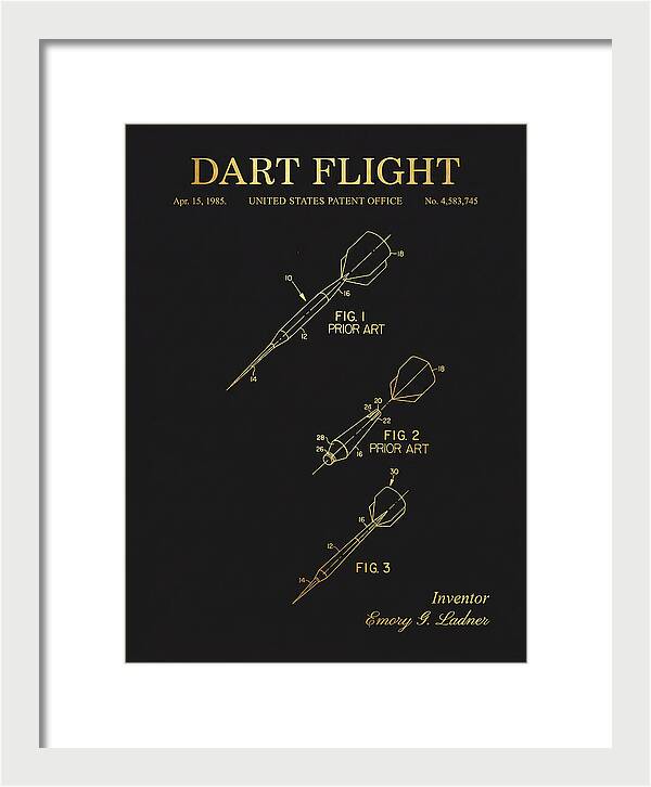 Dart Flight Gold Patent Us4583745a