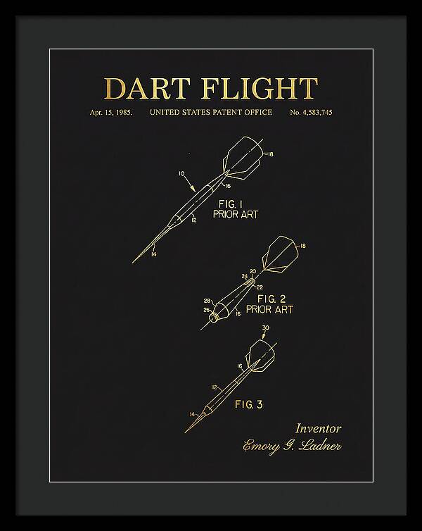 Dart Flight Gold Patent Us4583745a