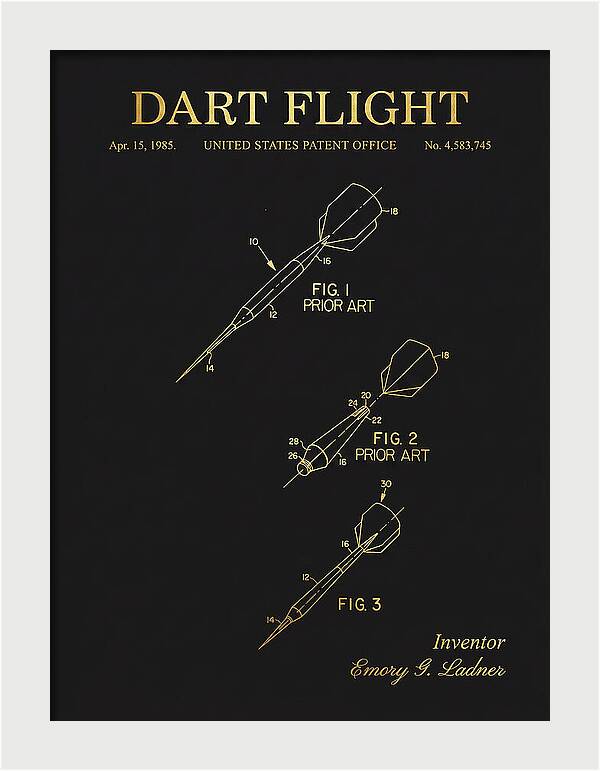 Dart Flight Gold Patent Us4583745a